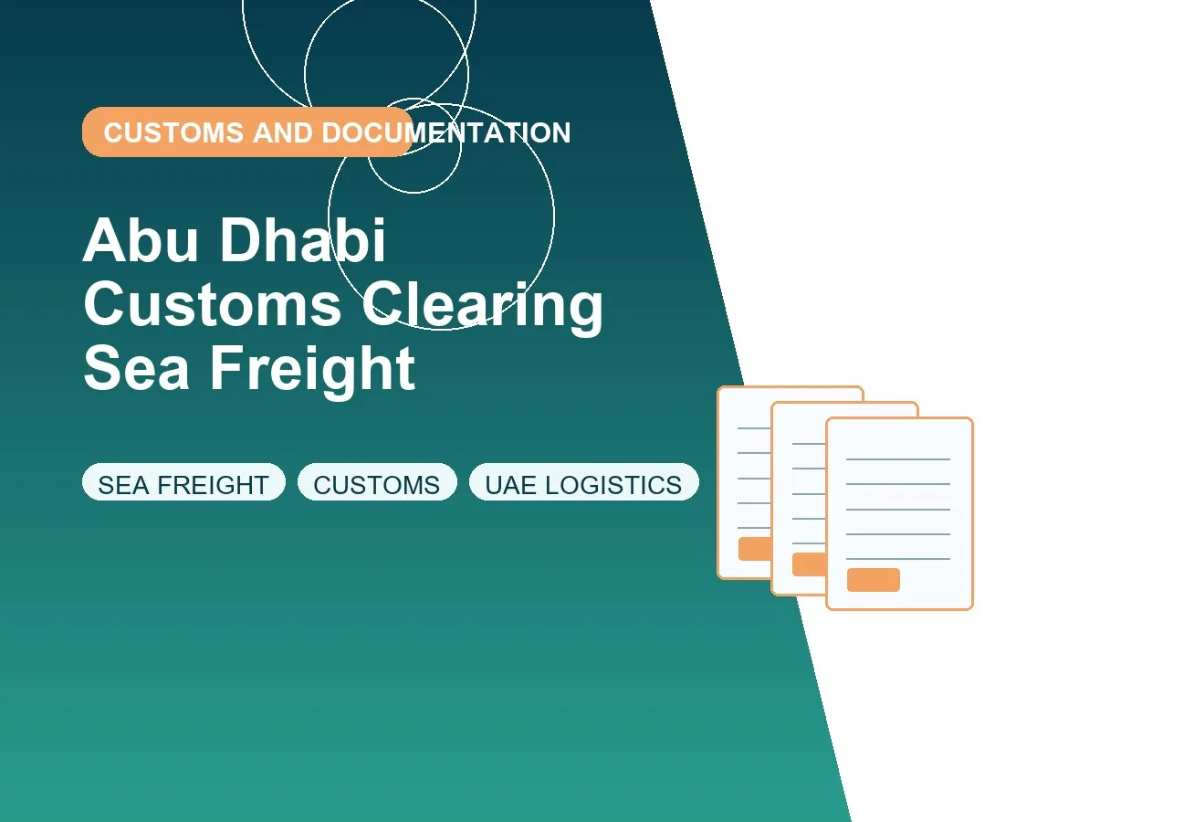Abu Dhabi Customs Clearing Sea Freight design image