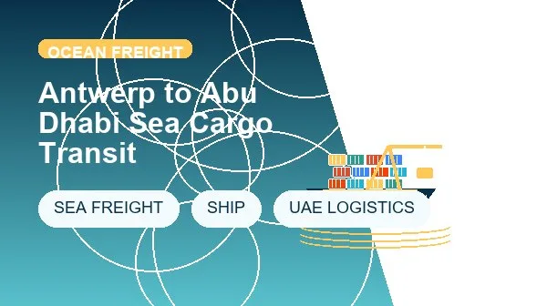 Antwerp to Abu Dhabi Sea Cargo Transit cargo handling image