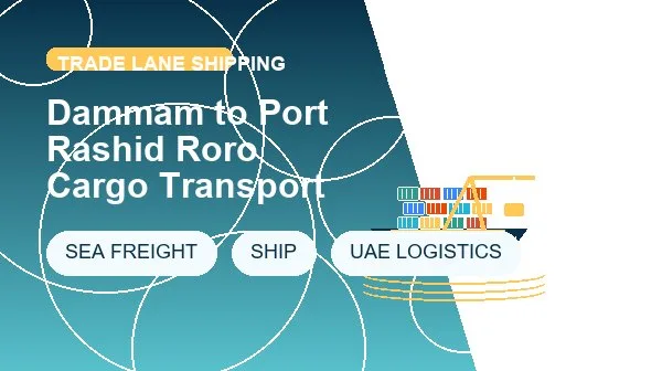 Dammam to Port Rashid Roro Cargo Transport logistics process image