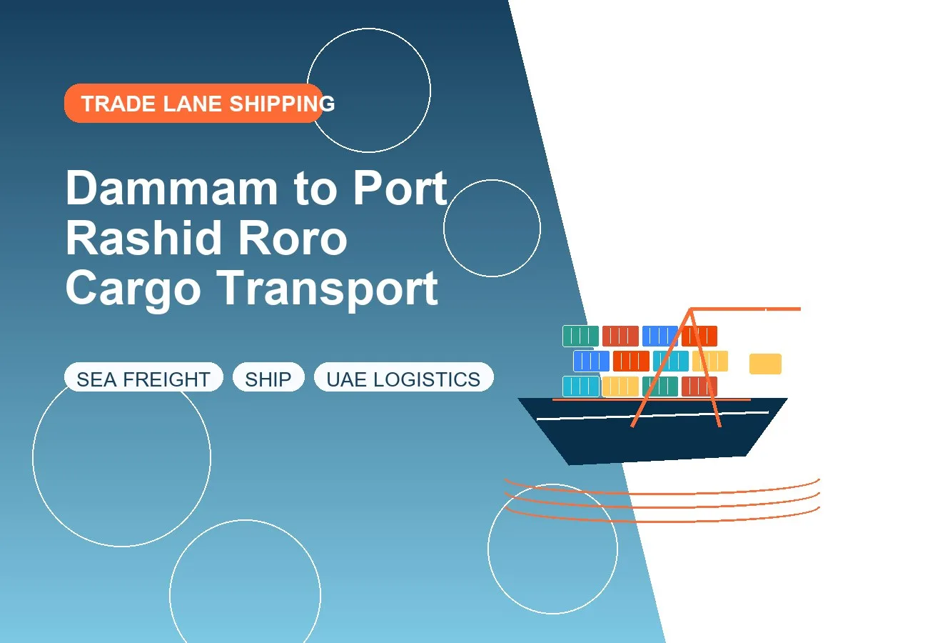 Dammam to Port Rashid Roro Cargo Transport design image