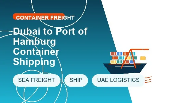Dubai to Port of Hamburg Container Shipping logistics process image