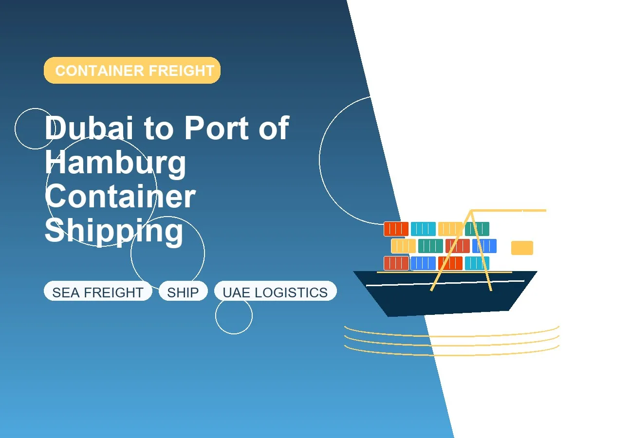 Dubai to Port of Hamburg Container Shipping design image