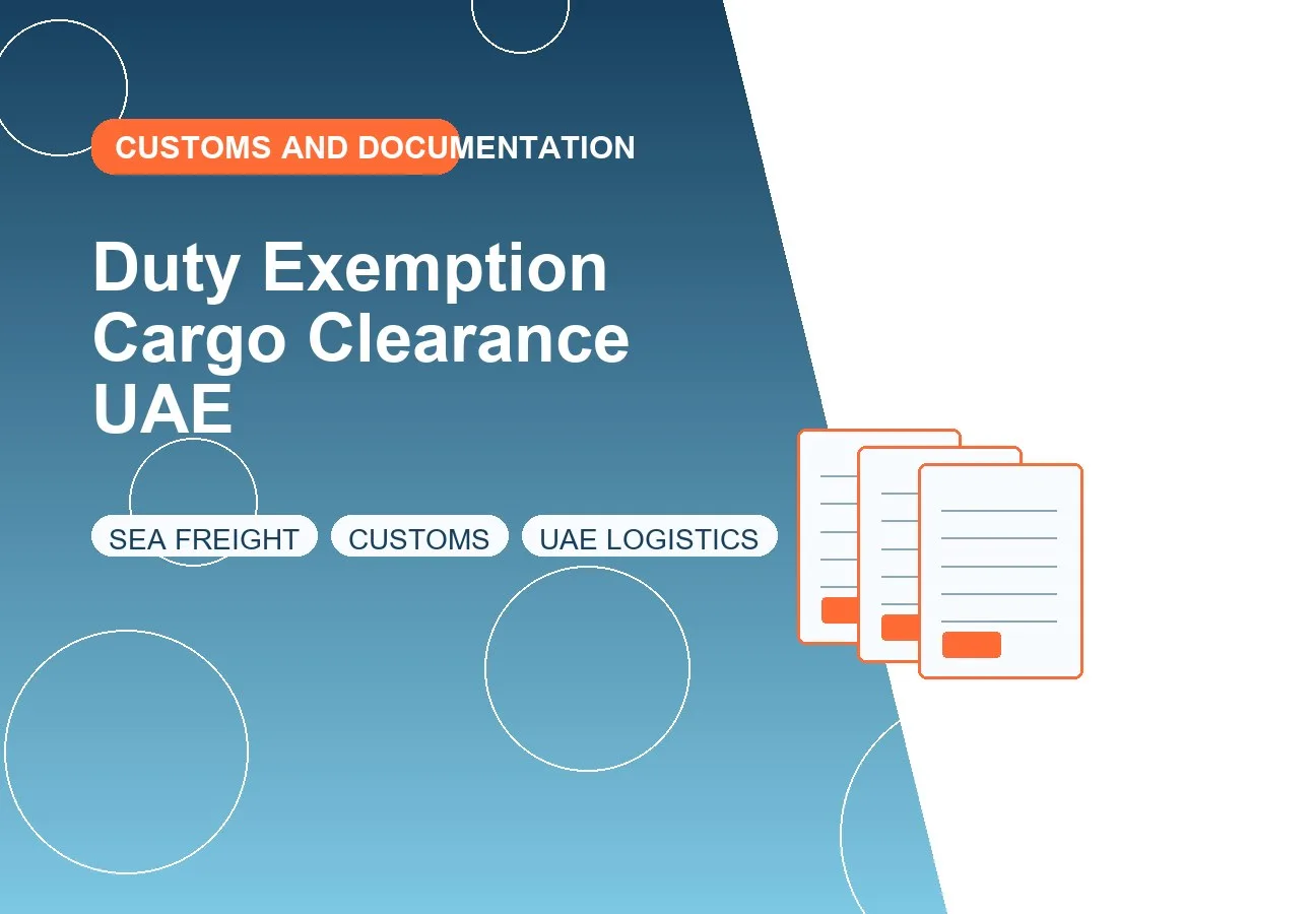 Duty Exemption Cargo Clearance UAE design image