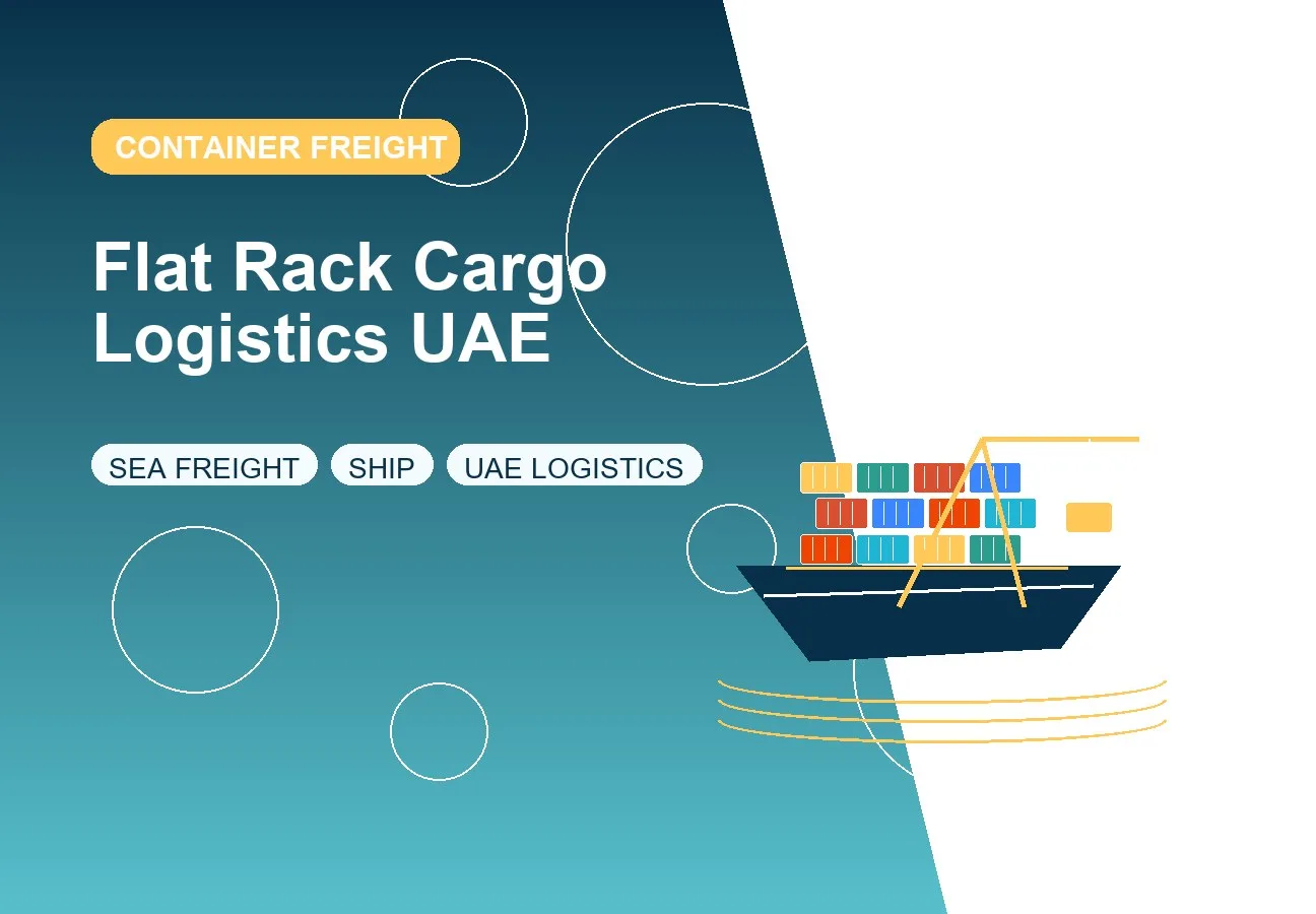 Flat Rack Cargo Logistics UAE design image