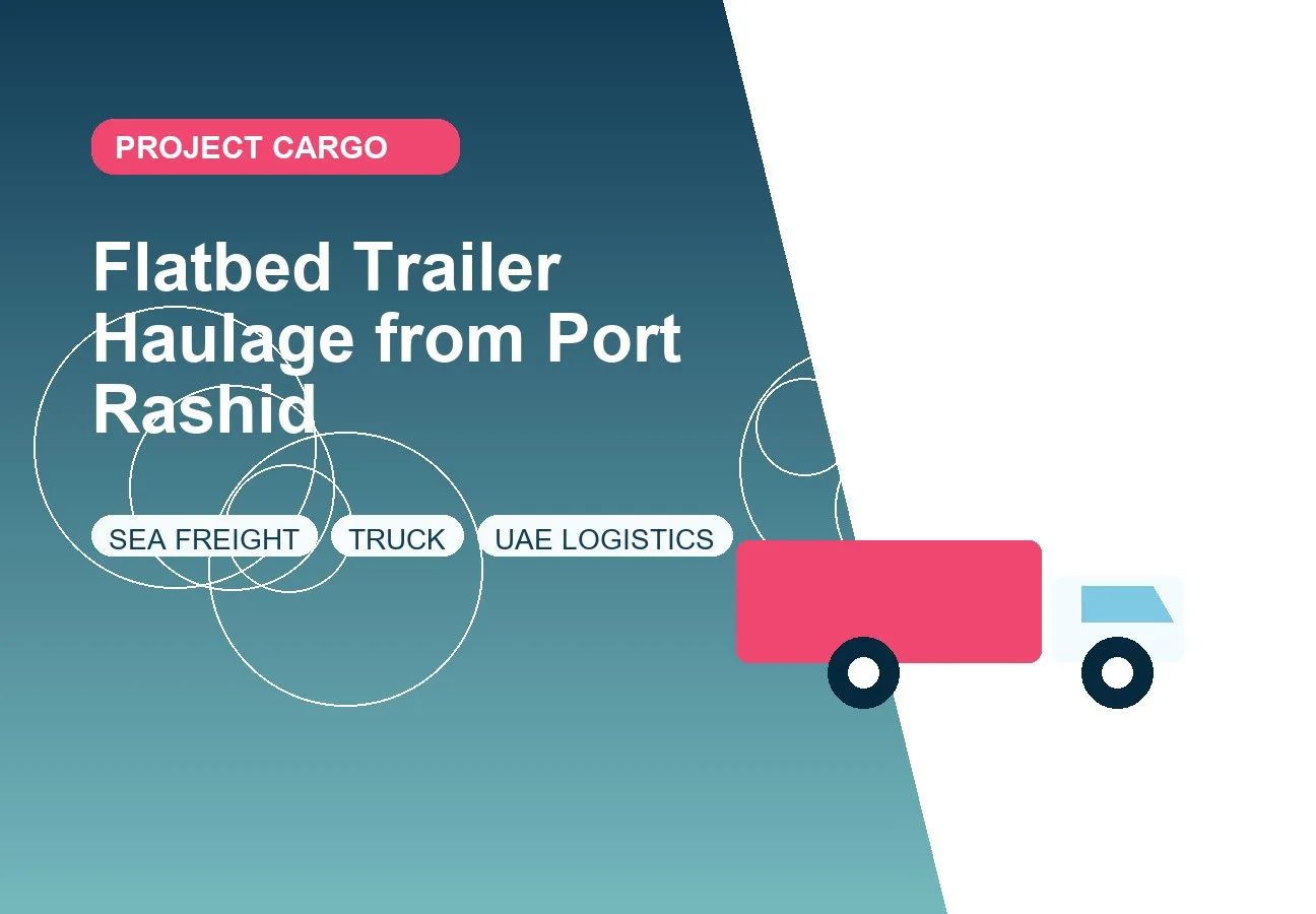 Flatbed Trailer Haulage from Port Rashid design image