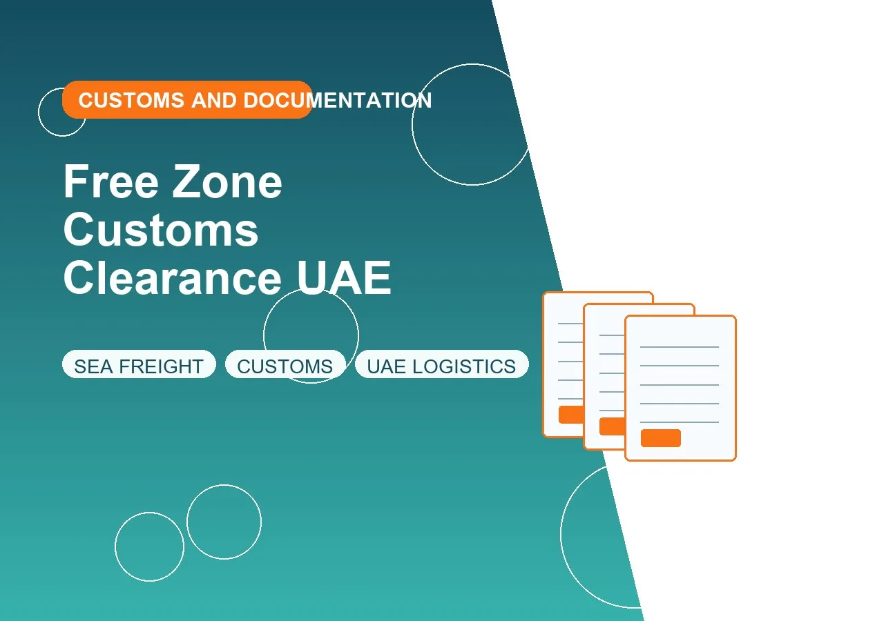 Free Zone Customs Clearance UAE design image