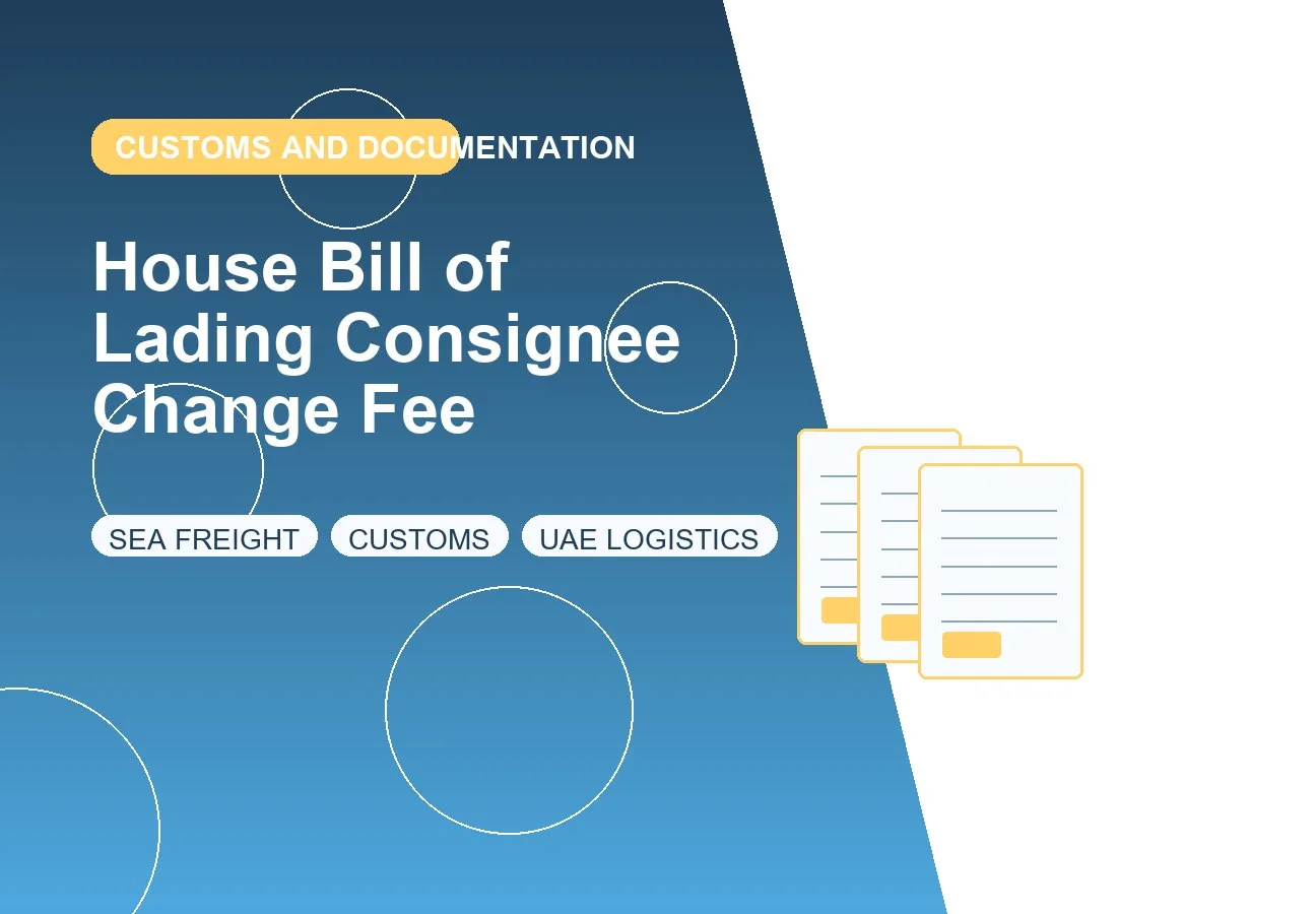 House Bill of Lading Consignee Change Fee design image