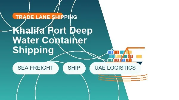 Khalifa Port Deep Water Container Shipping logistics process image