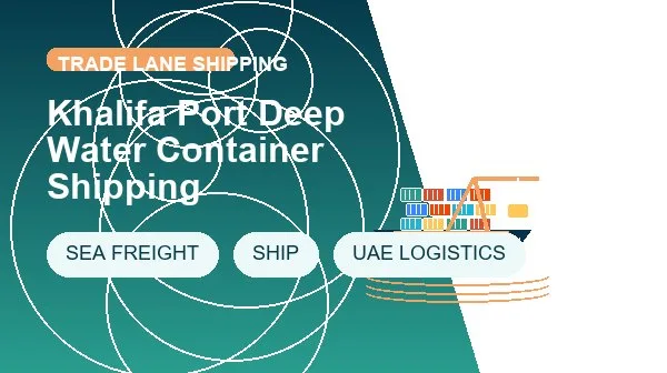 Khalifa Port Deep Water Container Shipping cargo handling image