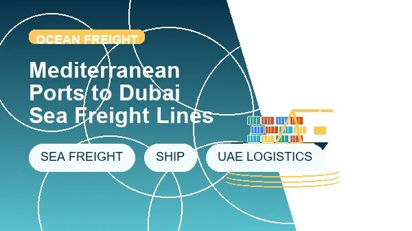 Mediterranean Ports to Dubai Sea Freight Lines logistics process image