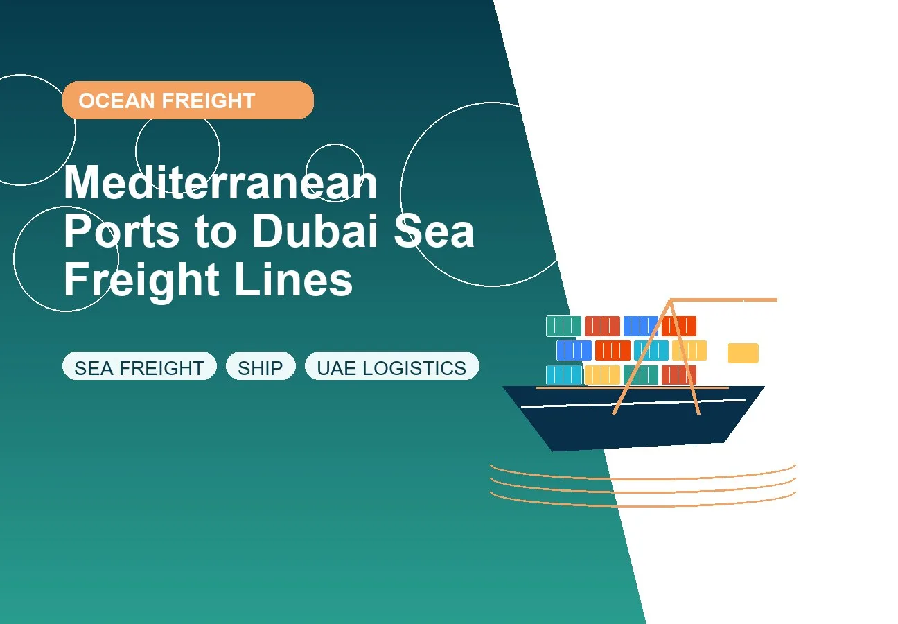 Mediterranean Ports to Dubai Sea Freight Lines design image