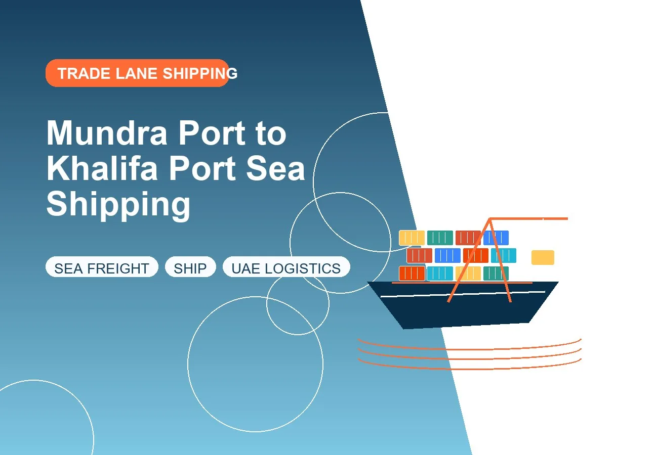 Mundra Port to Khalifa Port Sea Shipping design image
