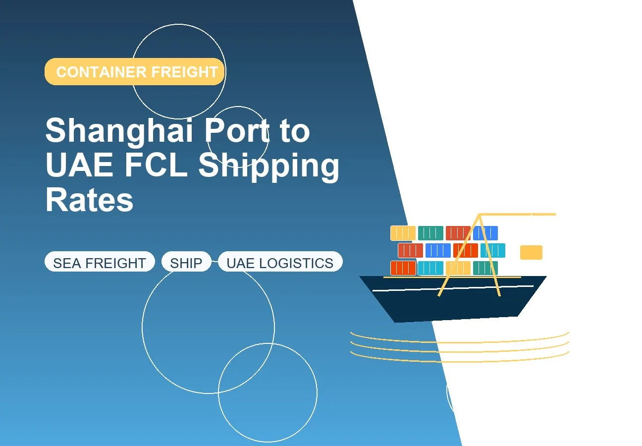 Shanghai Port to UAE FCL Shipping Rates design image