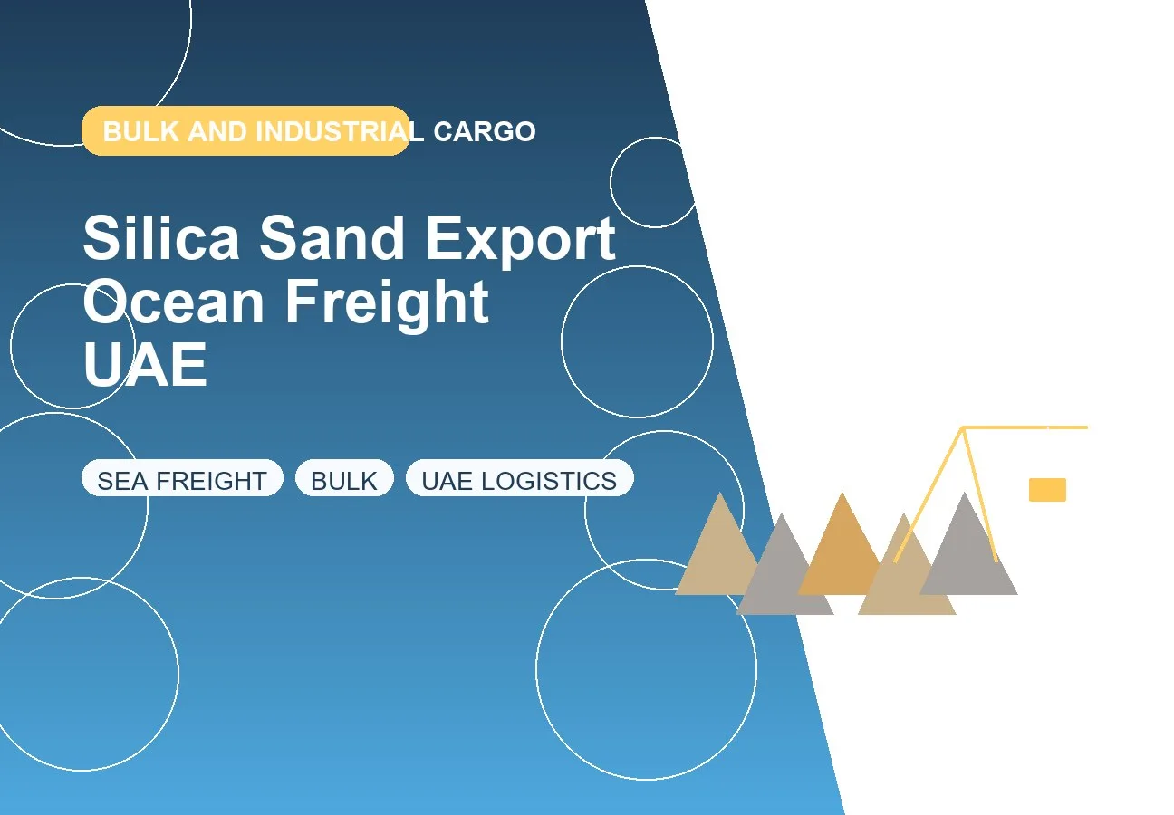 Silica Sand Export Ocean Freight UAE design image