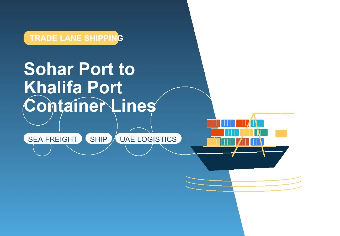 Sohar Port to Khalifa Port Container Lines design image