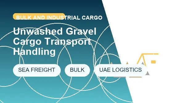 Unwashed Gravel Cargo Transport Handling logistics process image