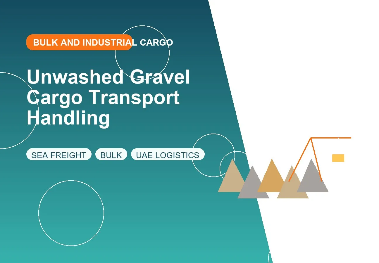 Unwashed Gravel Cargo Transport Handling design image