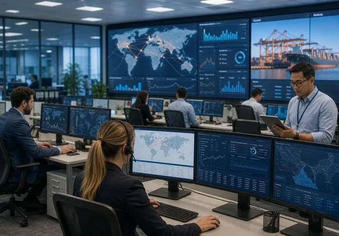 Logistics operations control room