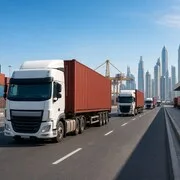 Road freight container transport