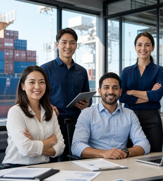 BlueWave logistics team member